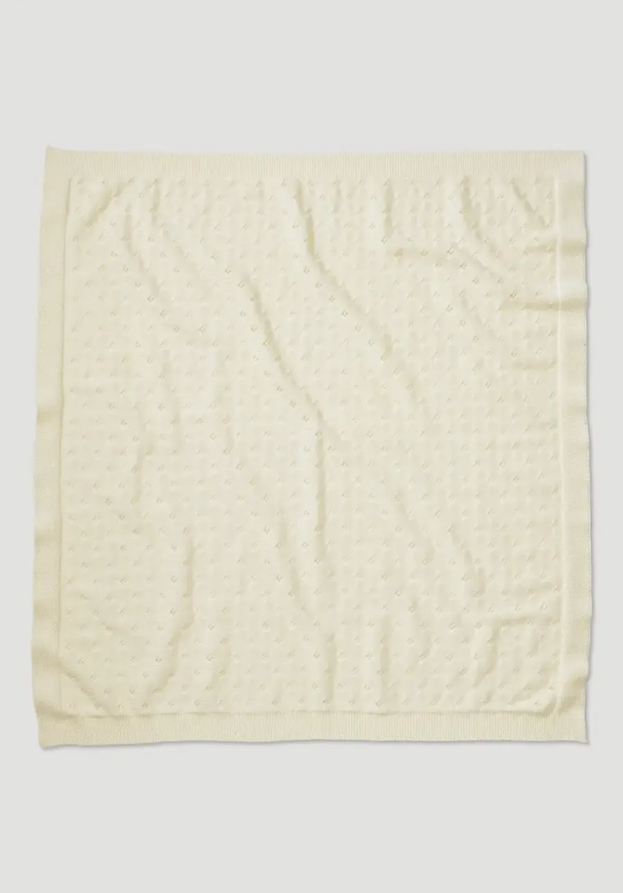 Baby Strickdecke aus reiner Bio-Merinowolle von hessnatur