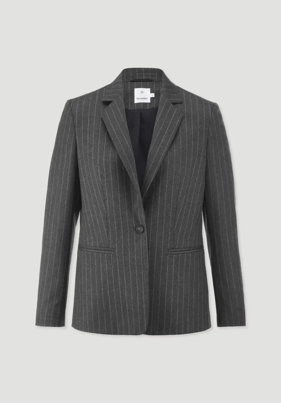 Blazer Nadelstreifen Regular aus reiner Schurwolle von hessnatur