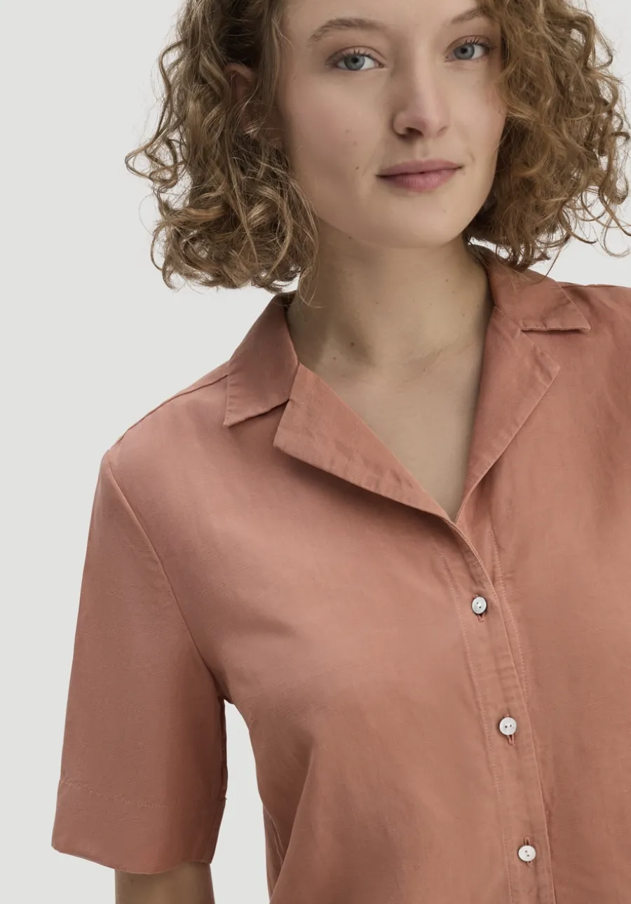 Bluse Relaxed aus TENCEL™ Lyocell mit Leinen von hessnatur