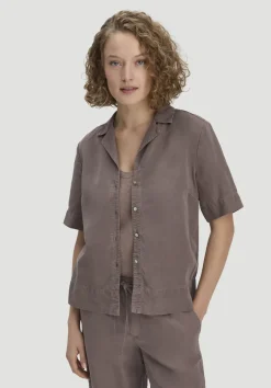 Bluse Relaxed aus TENCEL™ Lyocell mit Leinen von hessnatur