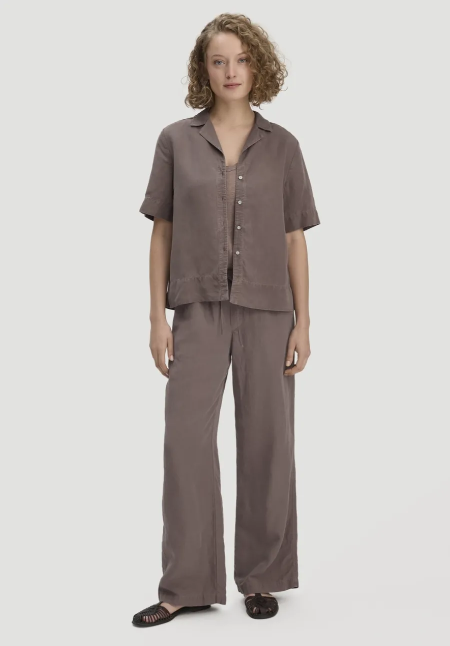 Bluse Relaxed aus TENCEL™ Lyocell mit Leinen von hessnatur