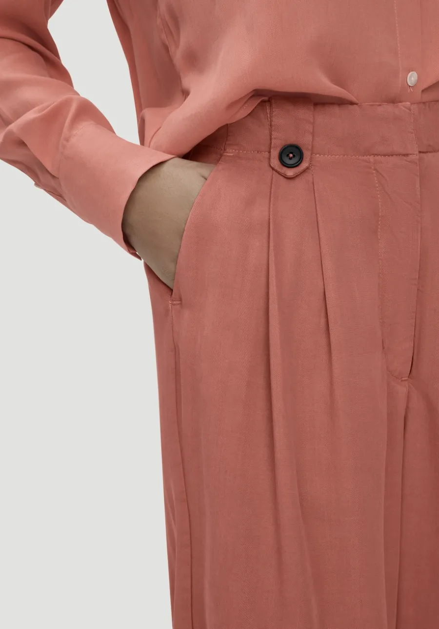 Bundfalten Hose Wide Leg aus TENCEL™ Lyocell von hessnatur