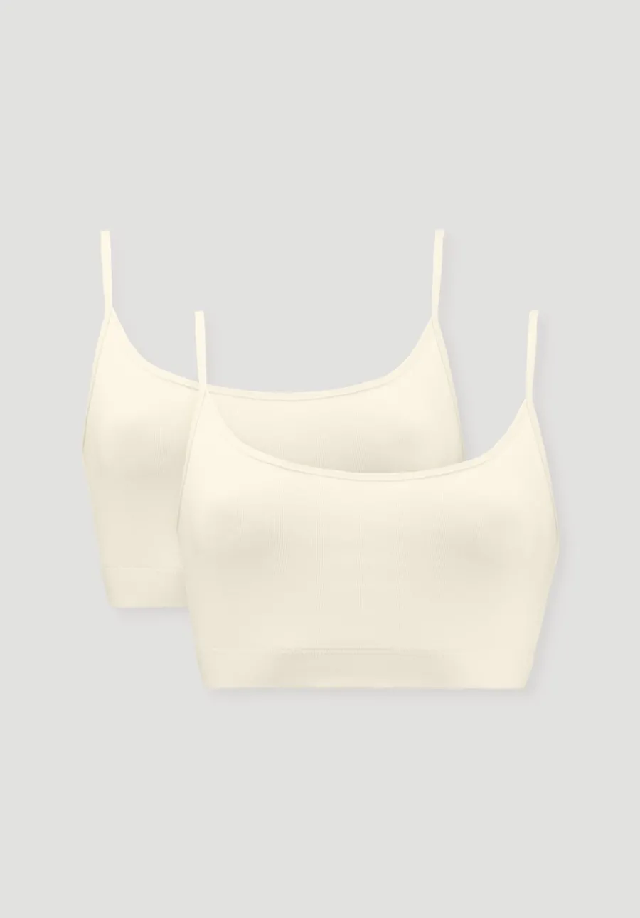 Bustier im 2er-Pack PURE COTTON aus reiner Bio-Baumwolle von hessnatur