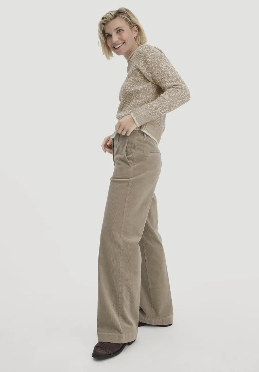 Cordhose Wide Leg Relaxed aus Bio-Baumwolle von hessnatur