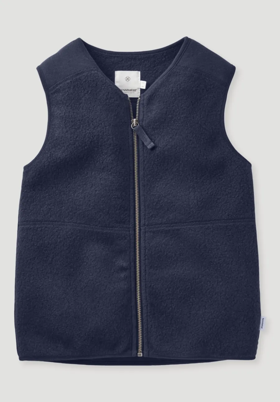 Fleece Weste aus reiner Bio-Baumwolle von hessnatur