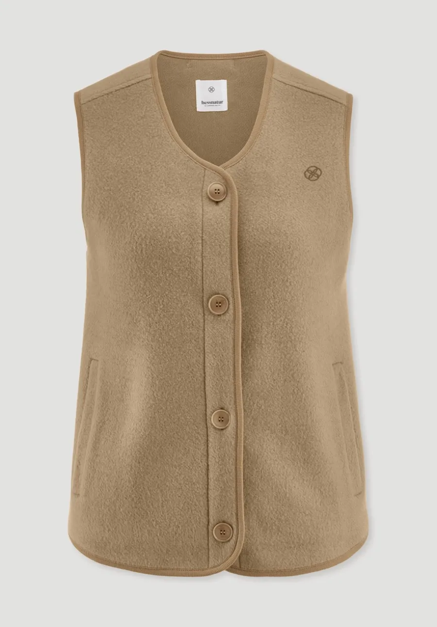 Fleece Weste Relaxed ACTIVE LIGHT aus reiner Bio-Baumwolle von hessnatur