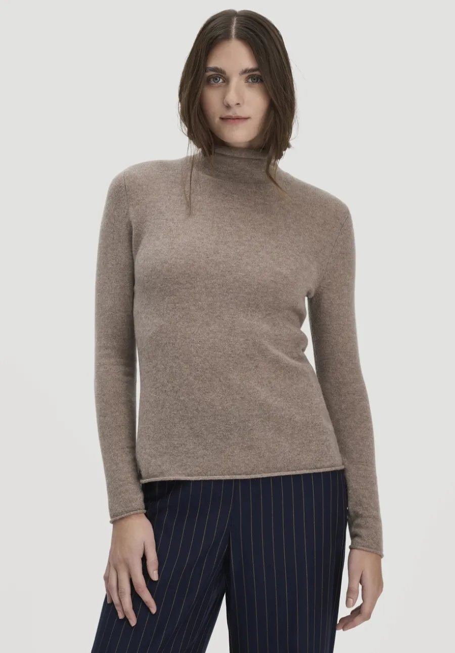 FTC × HESSNATUR Rollkragen Pullover Regular aus reinem Cashmere von hessnatur