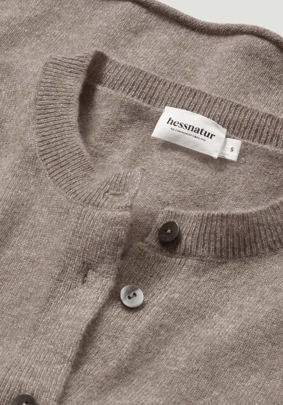 FTC × HESSNATUR Strick Jacke Regular aus reinem Cashmere von hessnatur