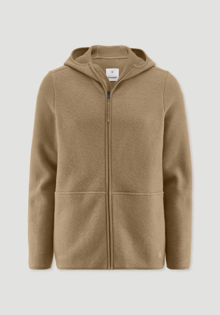 Heavy Fleece Jacke Regular aus reiner Bio-Baumwolle von hessnatur