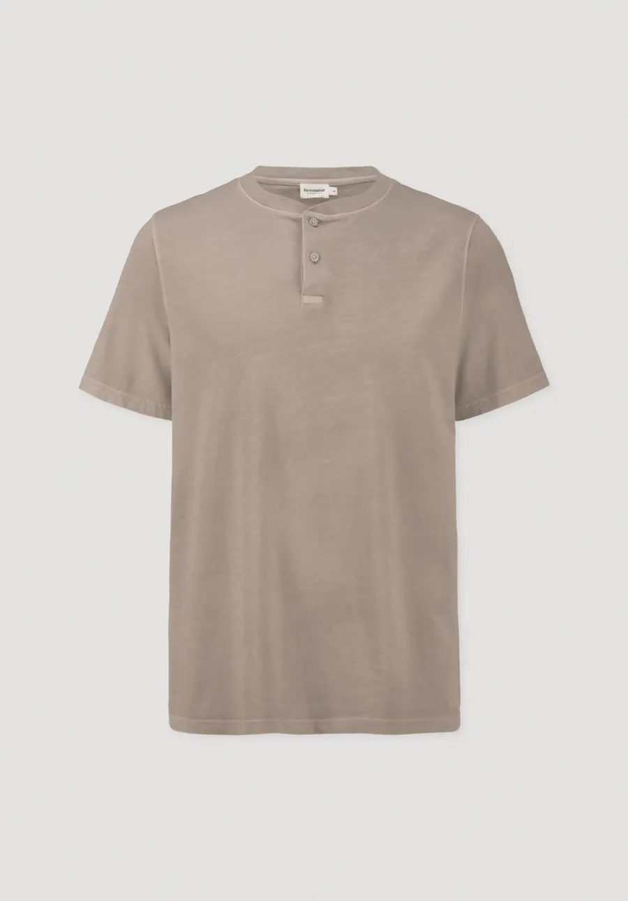 Heavy Jersey Henley Shirt Relaxed aus reiner Bio-Baumwolle von hessnatur