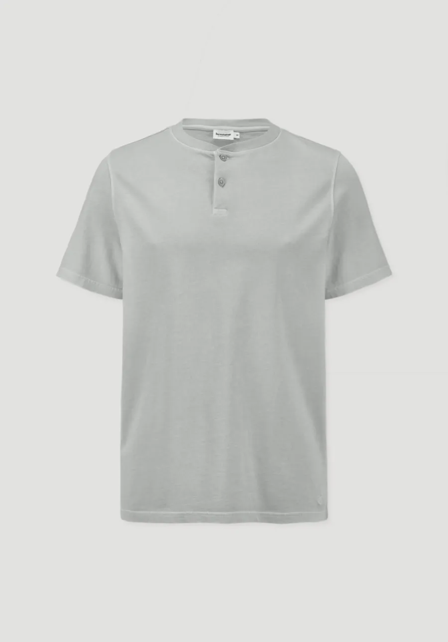 Heavy Jersey Henley Shirt Relaxed aus reiner Bio-Baumwolle von hessnatur