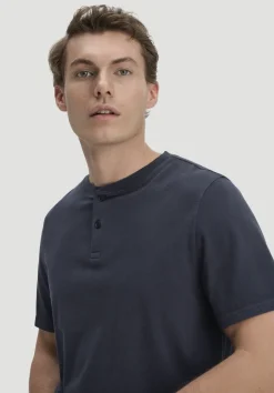 Heavy Jersey Henley Shirt Relaxed aus reiner Bio-Baumwolle von hessnatur