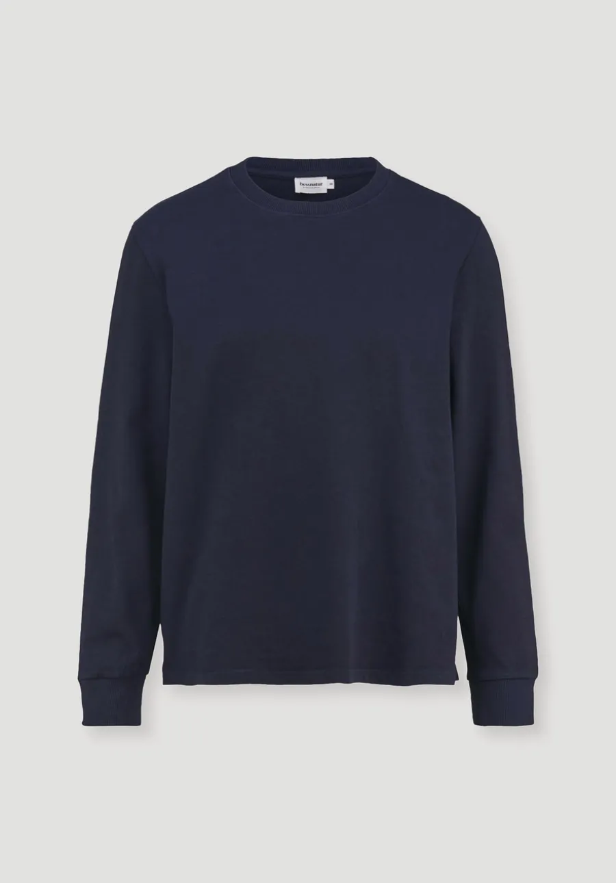 Heavy Jersey Longsleeve Relaxed aus reiner Bio-Baumwolle von hessnatur