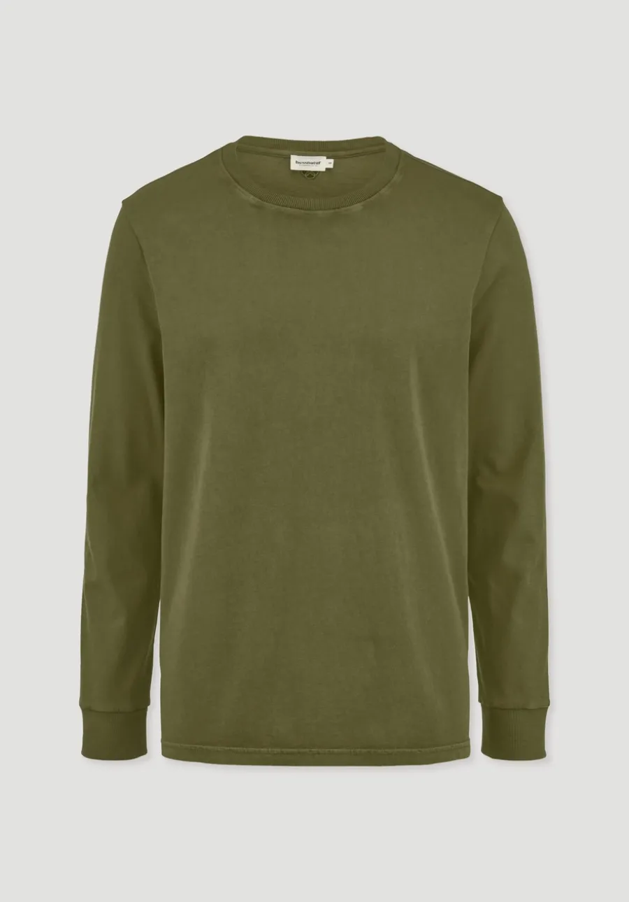 Heavy Jersey Longsleeve Relaxed aus reiner Bio-Baumwolle von hessnatur