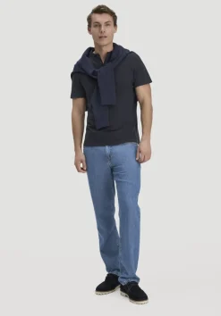 Henley T-Shirt Regular aus Leinen und Bio-Baumwolle von hessnatur