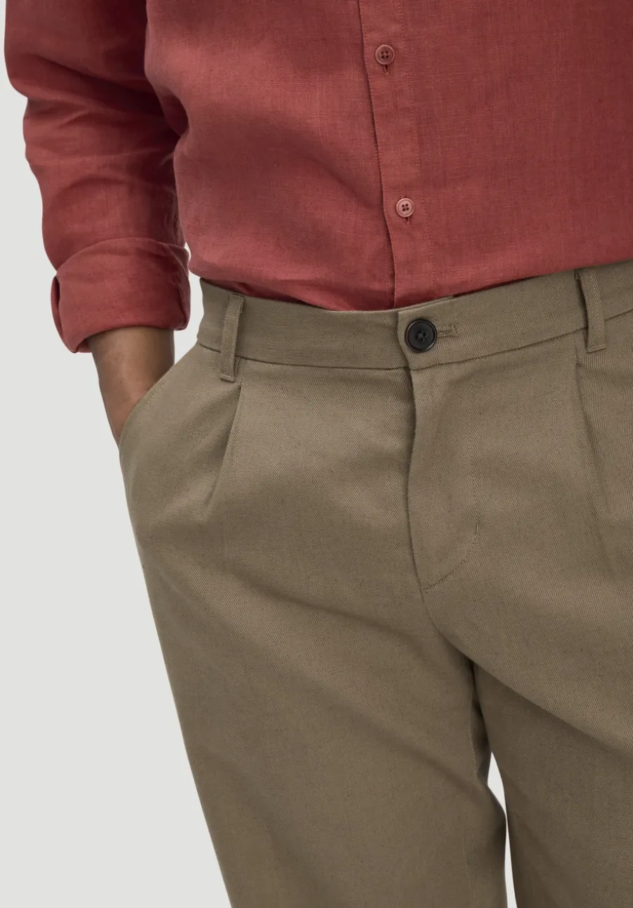 Hose RON Relaxed aus Bio-Baumwolle mit Leinen von hessnatur