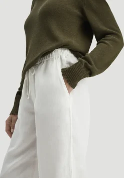 Hose Wide Leg aus TENCEL™ Lyocell mit Leinen von hessnatur