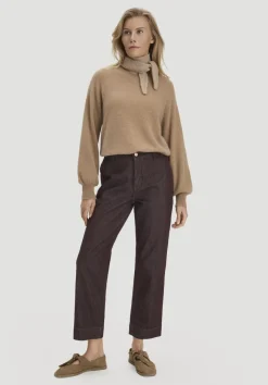 Jeans ELENY Culotte straight Leg aus reinem Bio-Denim von hessnatur
