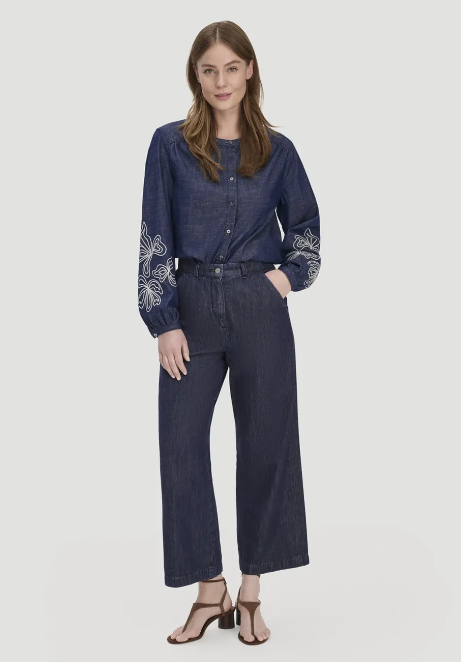 Jeans ENNELIE Culotte Wide Leg aus Bio-Denim mit Kapok von hessnatur