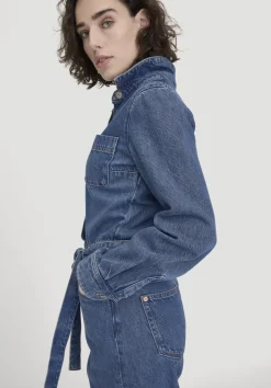 Jeans Overall Wide Leg aus Bio-Baumwolle mit TENCEL™ Lyocell von hessnatur