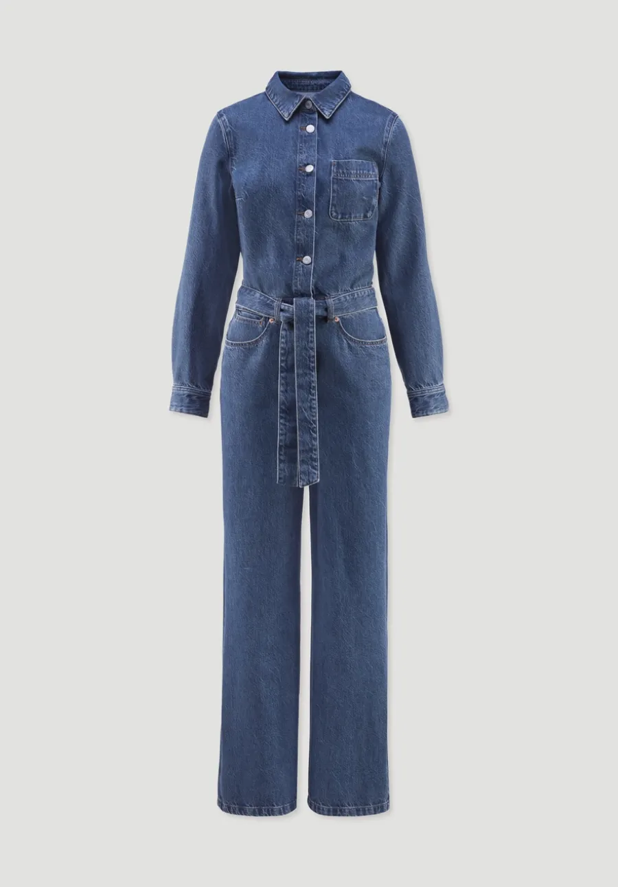 Jeans Overall Wide Leg aus Bio-Baumwolle mit TENCEL™ Lyocell von hessnatur