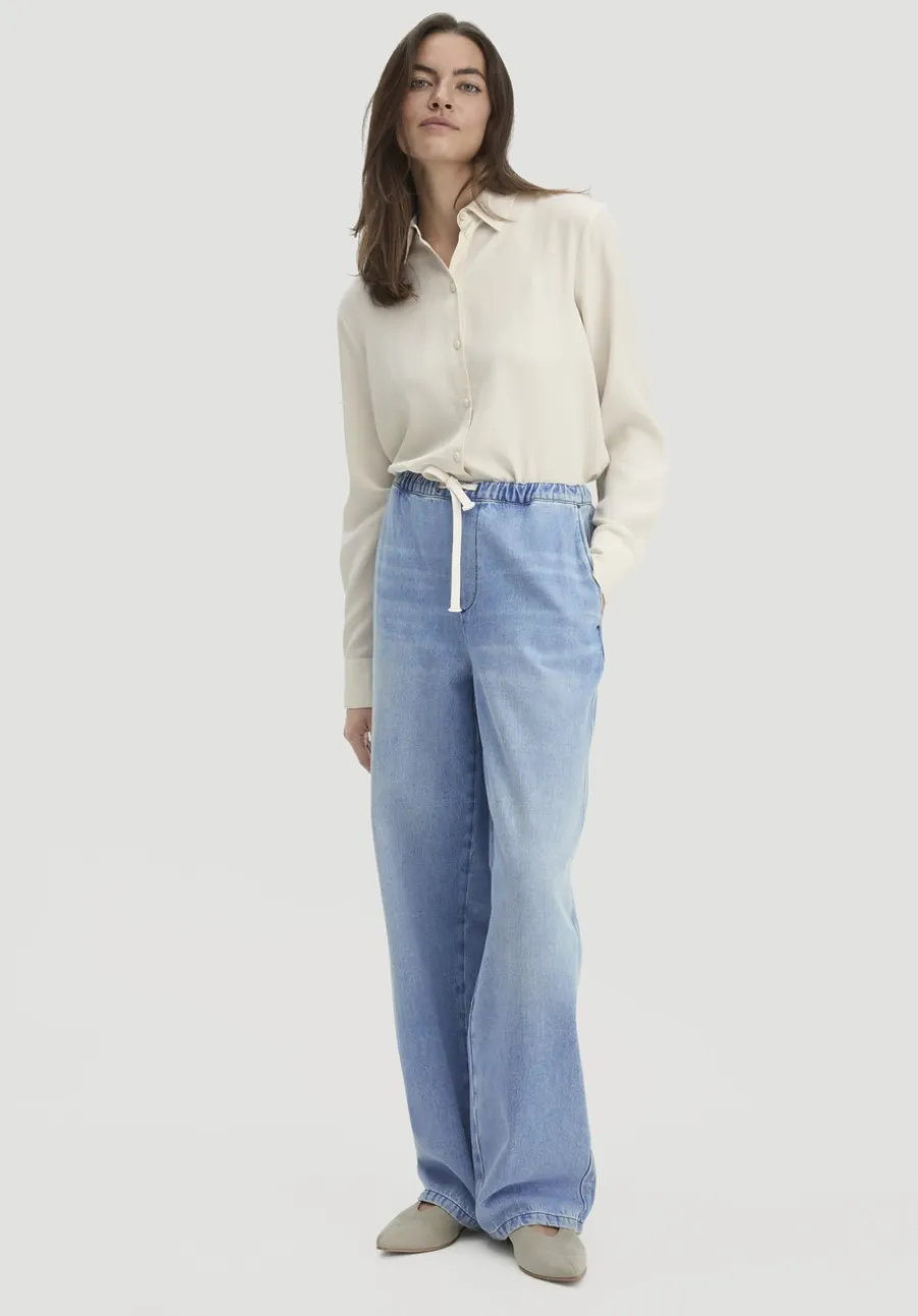 Jeans Wide Leg aus reinem Bio-Denim von hessnatur