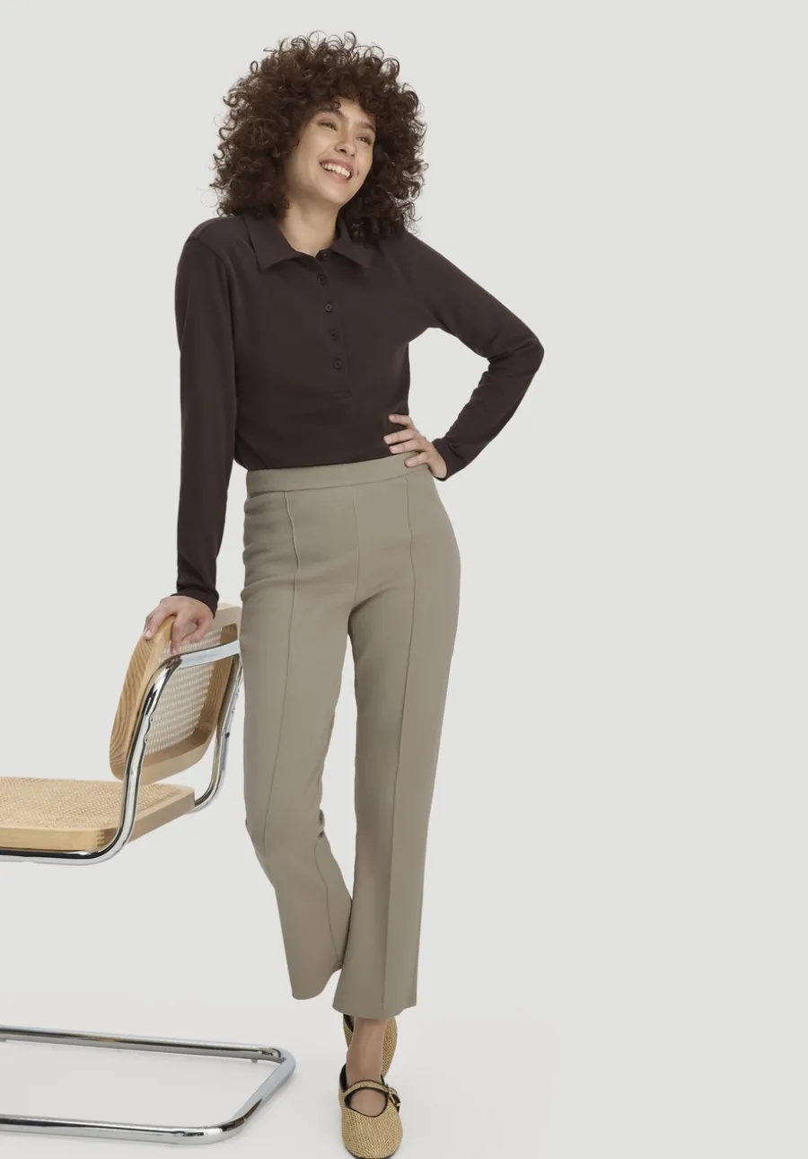 Jersey Hose Culotte Slim Leg aus Bio-Baumwolle von hessnatur