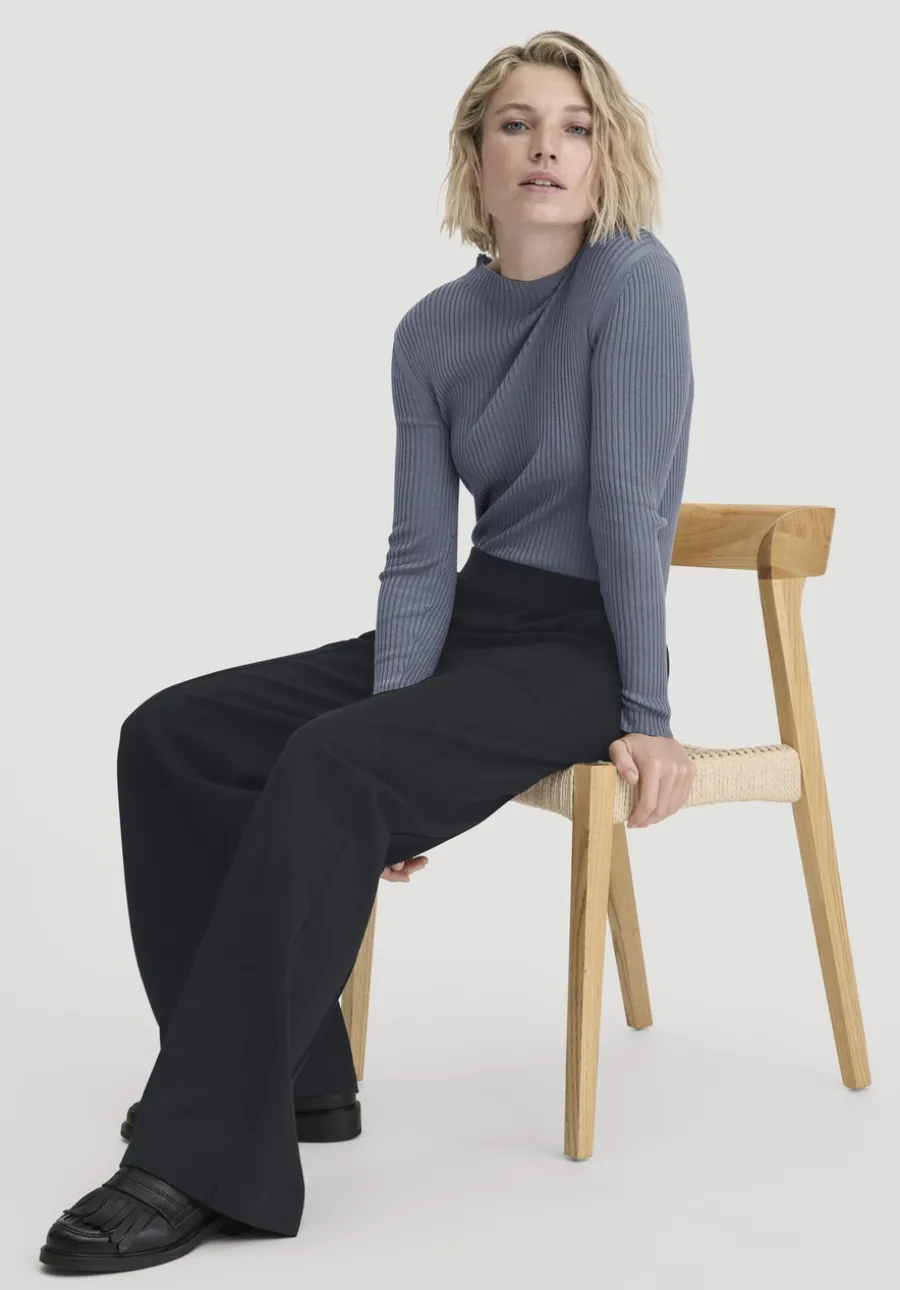 Jersey Hose Wide Leg Relaxed aus Bio-Baumwolle von hessnatur