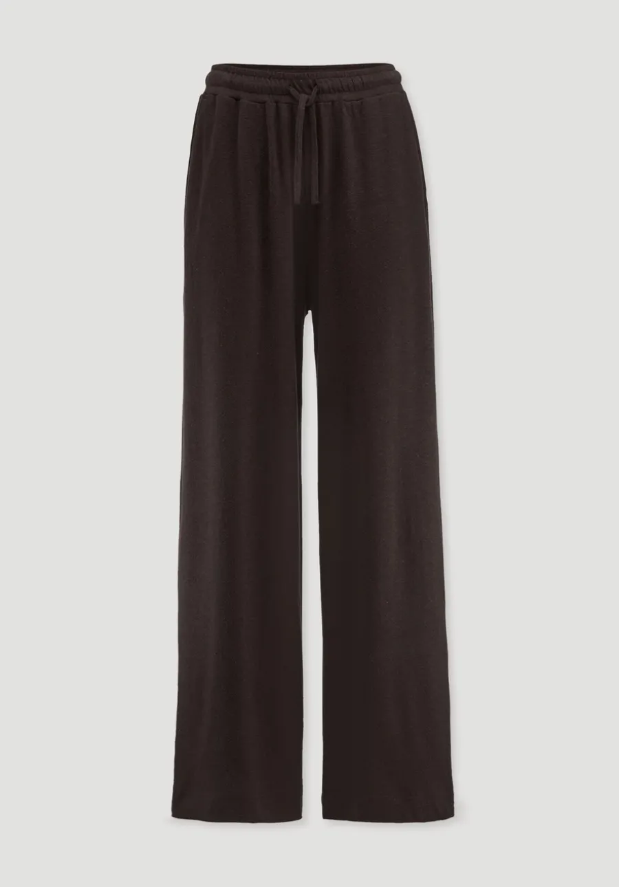 Jersey Hose Wide Leg Relaxed aus Leinen und Bio-Baumwolle von hessnatur