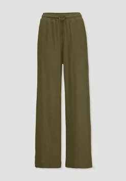 Jersey Hose Wide Leg Relaxed aus Leinen und Bio-Baumwolle von hessnatur
