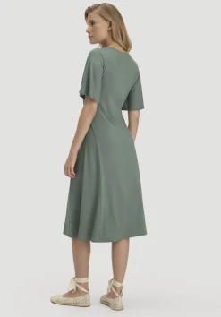 Jersey Kleid Kniebedeckend Slim aus TENCEL™ Lyocell von hessnatur