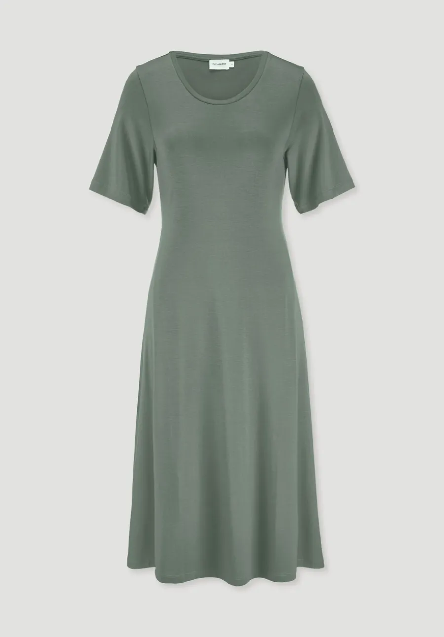 Jersey Kleid Kniebedeckend Slim aus TENCEL™ Lyocell von hessnatur