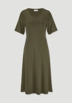 Jersey Kleid Kniebedeckend Slim aus TENCEL™ Lyocell von hessnatur