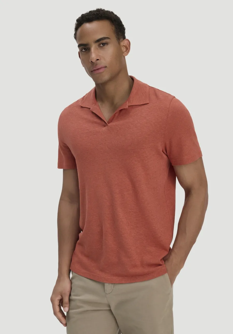 Jersey Polo Relaxed aus Leinen und Bio-Baumwolle von hessnatur