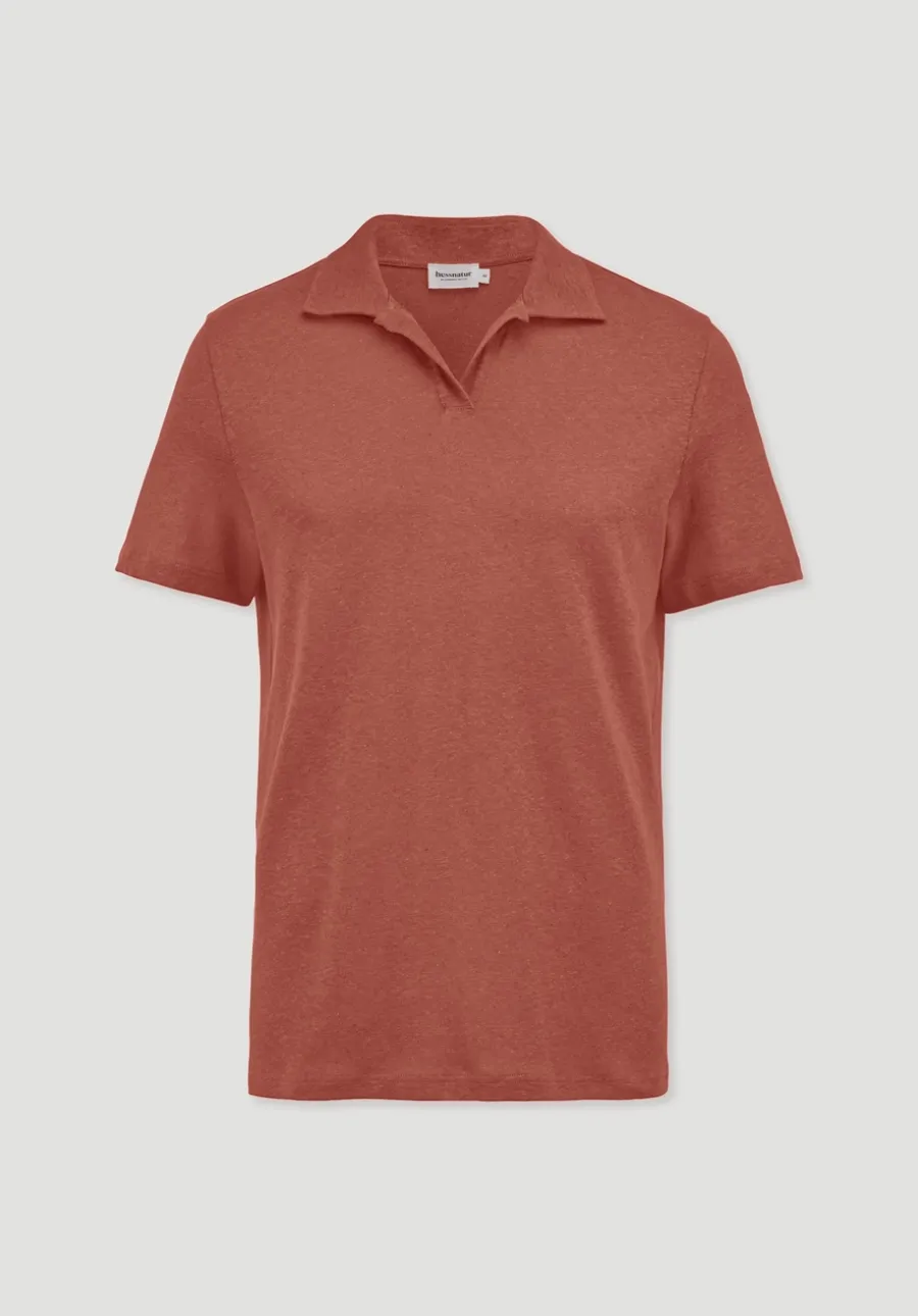 Jersey Polo Relaxed aus Leinen und Bio-Baumwolle von hessnatur