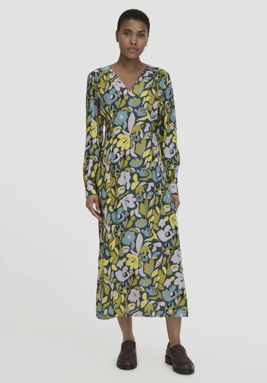Kleid Knöchellang Regular aus LENZING™ ECOVERO™ Satin von hessnatur