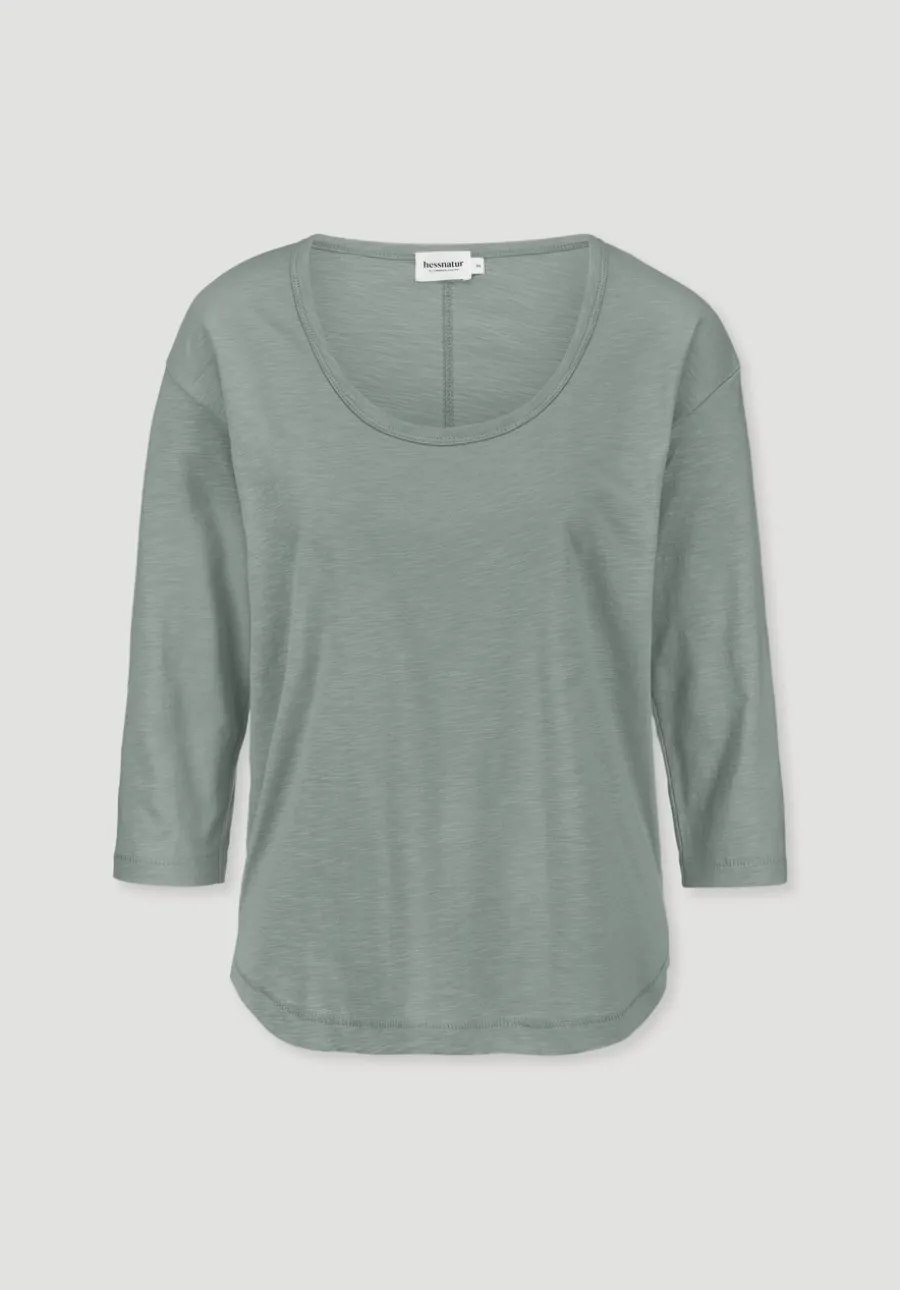 Light Slub Longsleeve Relaxed aus reiner Bio-Baumwolle von hessnatur