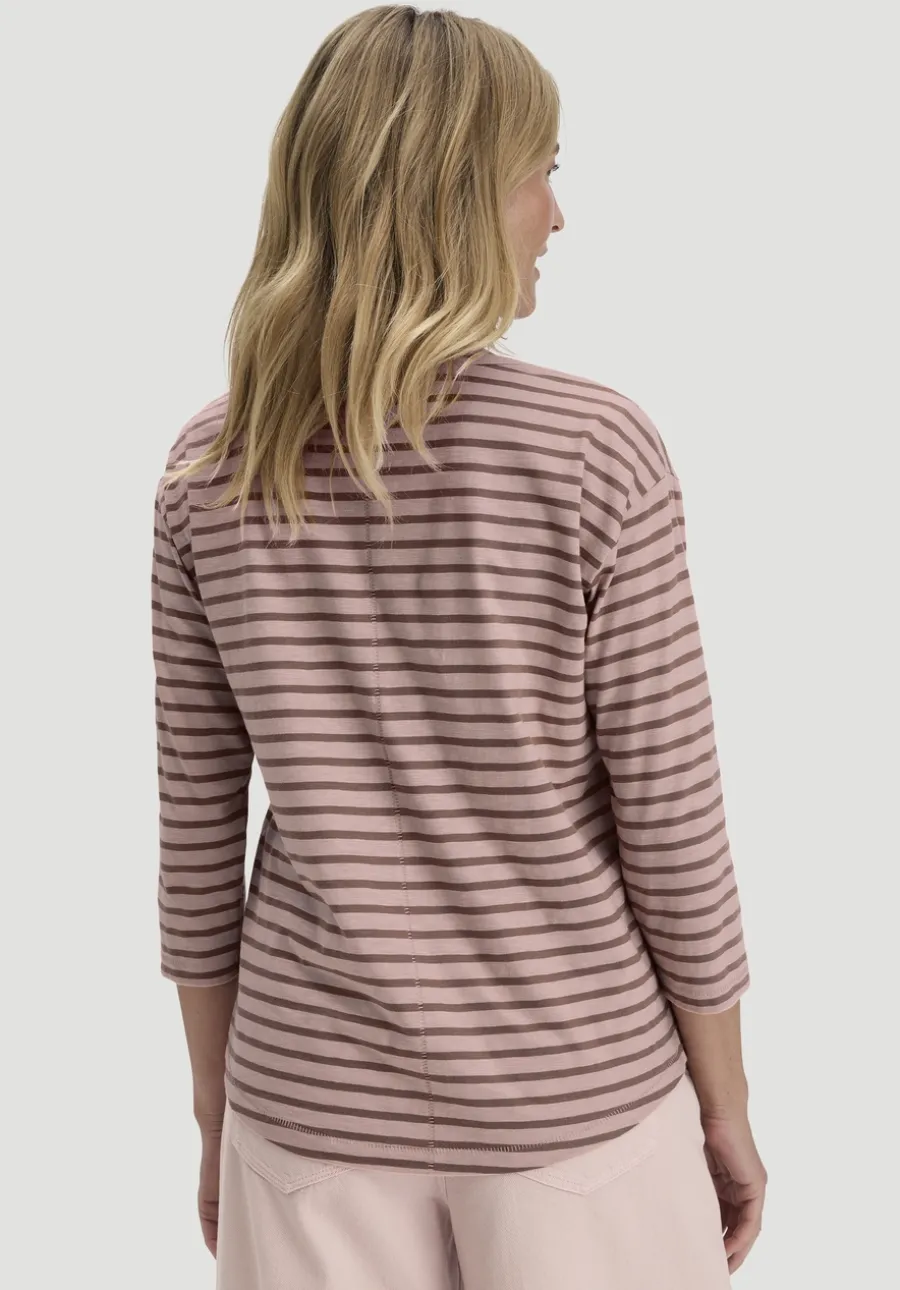 Light Slub Streifen Longsleeve Relaxed aus reiner Bio-Baumwolle von hessnatur