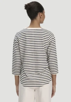 Light Slub Streifen Longsleeve Relaxed aus reiner Bio-Baumwolle von hessnatur