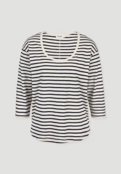 Light Slub Streifen Longsleeve Relaxed aus reiner Bio-Baumwolle von hessnatur