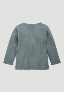 Longsleeve aus Bio-Baumwolle mit Bio-Merinowolle von hessnatur