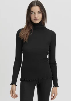 Longsleeve mit Rollkragen WARM TOUCH aus Bio-Merinowolle und TENCEL™ Lyocell von hessnatur