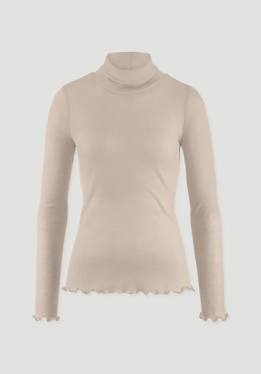 Longsleeve mit Rollkragen WARM TOUCH aus Bio-Merinowolle und TENCEL™ Lyocell von hessnatur