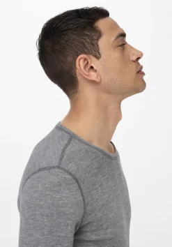 Longsleeve PURE FUNCTION mit Bio-Merinowolle und Seide von hessnatur