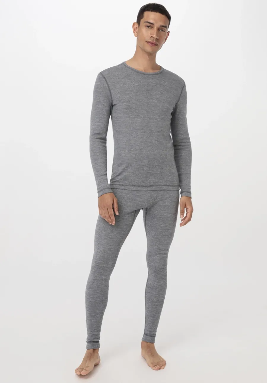 Longsleeve PURE FUNCTION mit Bio-Merinowolle und Seide von hessnatur