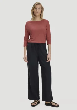 Longsleeve Relaxed aus Leinen mit reiner Bio-Baumwolle von hessnatur
