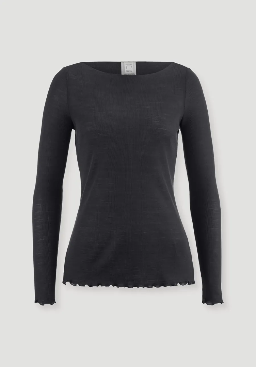 Longsleeve WARM TOUCH aus Bio-Merinowolle und TENCEL™ Lyocell von hessnatur