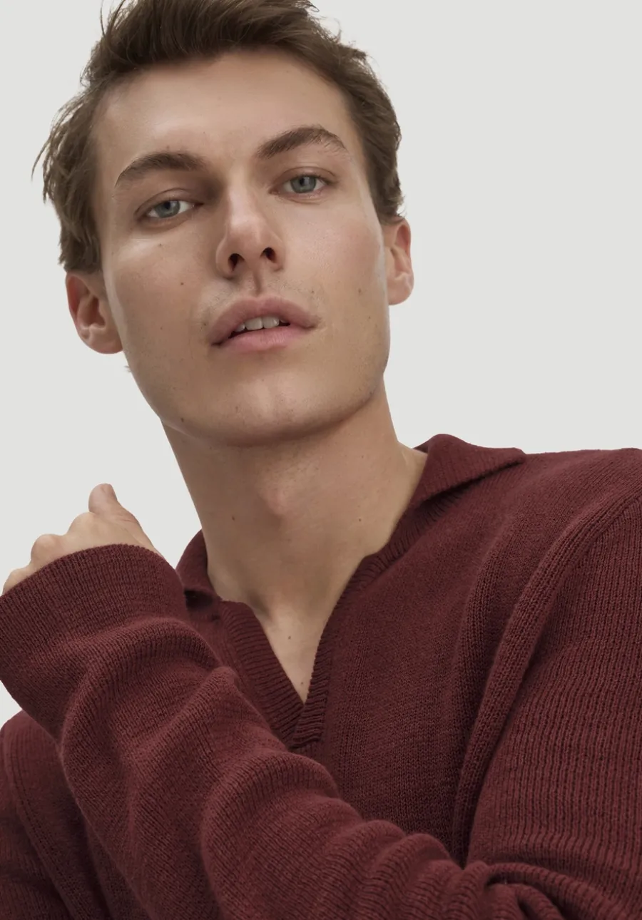 Milano Strick Polo Regular aus Leinen mit Bio-Baumwolle und LENZING™ ECOVERO™ Viskose von hessnatur