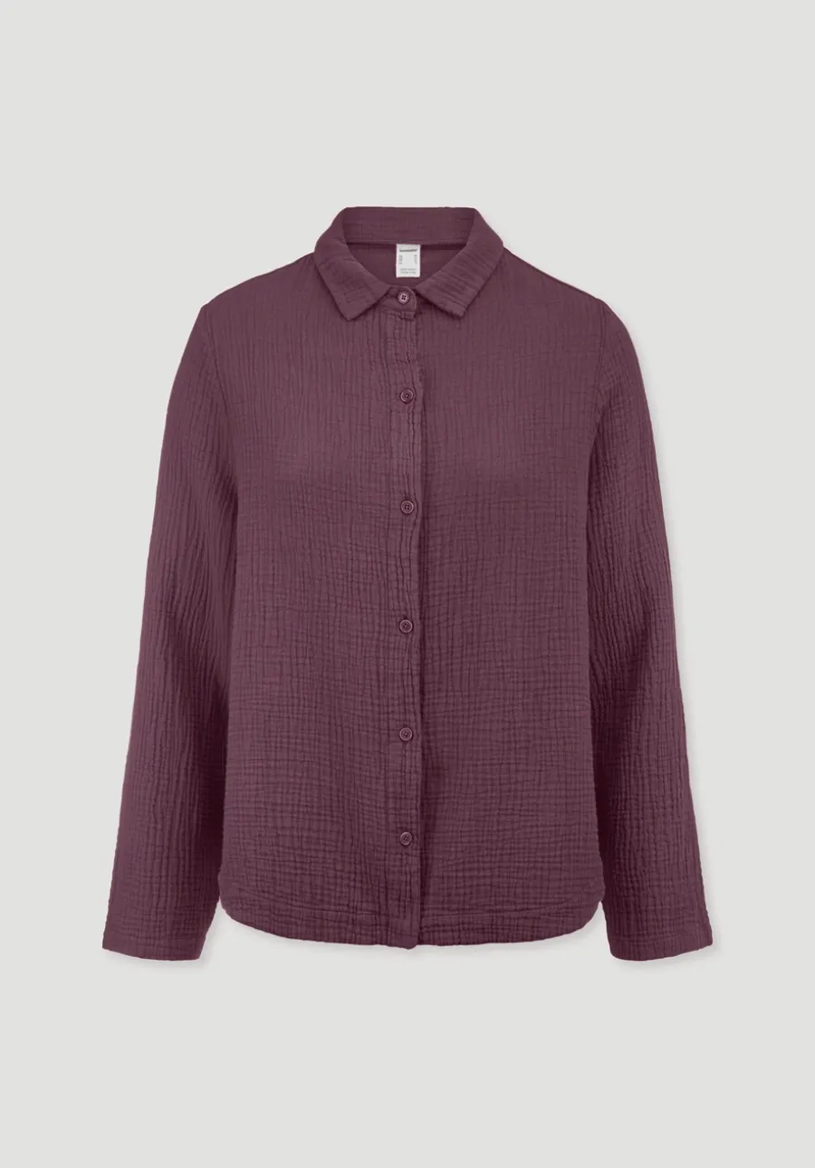 Musselin Hemd Oversize PURE COMFORT aus reiner Bio-Baumwolle von hessnatur