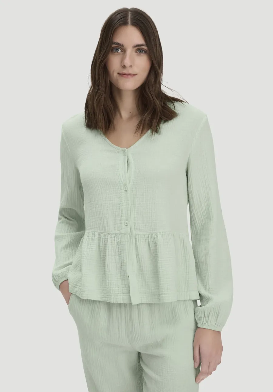 Musselin Pyjamabluse PURE COMFORT aus reiner Bio-Baumwolle von hessnatur